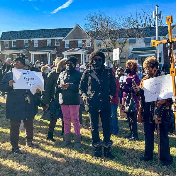 ‘It’s a peace walk, we are praying’: Nearly 100 gather at St. Bernardine on MLK Jr. Day