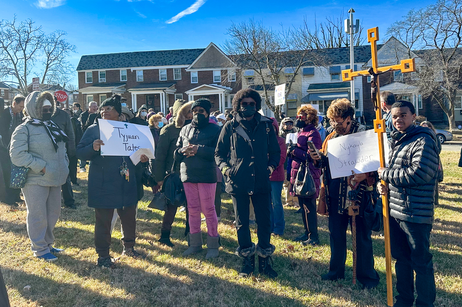 ‘It’s a peace walk, we are praying’: Nearly 100 gather at St. Bernardine on MLK Jr. Day