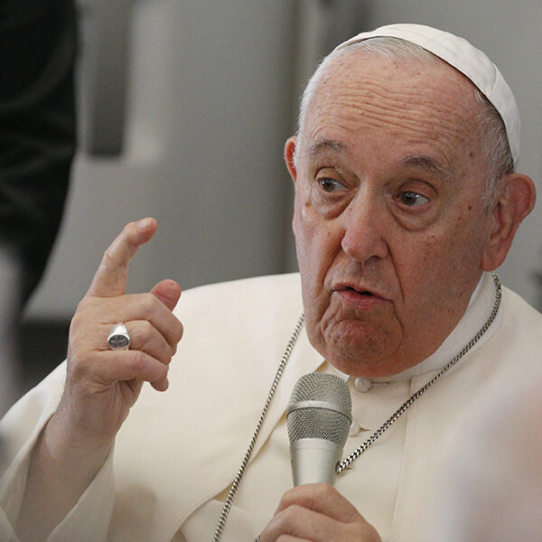 Arms trade is a ‘plague,’ pope says on flight back from Africa