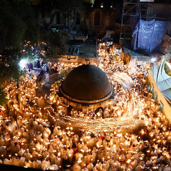 Orthodox Christians celebrated Easter in the Holy Land with another year of Holy Fire restrictions