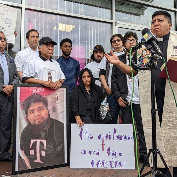 Vigil walkers demand justice for slain Fabián Sánchez–González