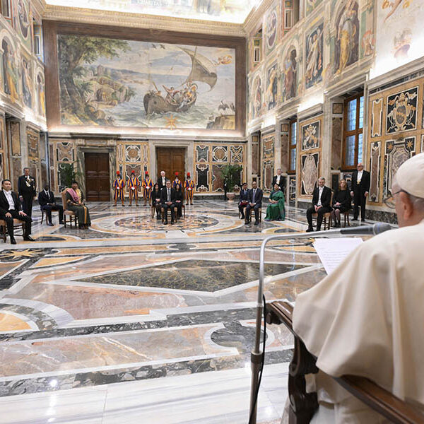 Vatican neutrality is a force for peace, pope tells ambassadors