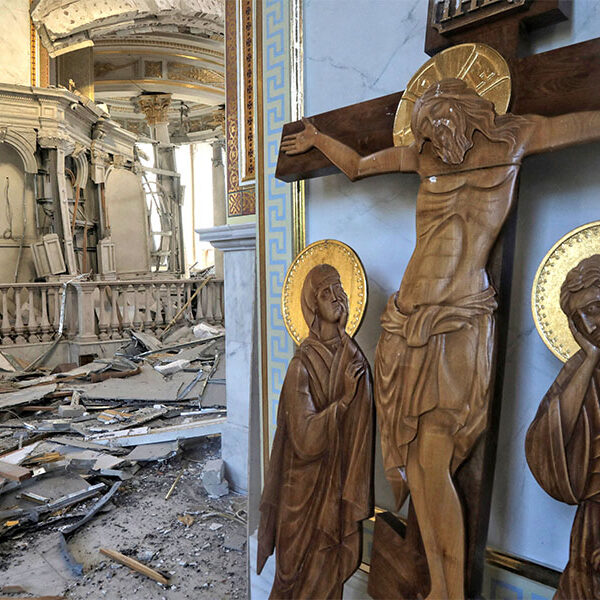 Russian missile destroys Transfiguration Cathedral’s central altar in Odesa