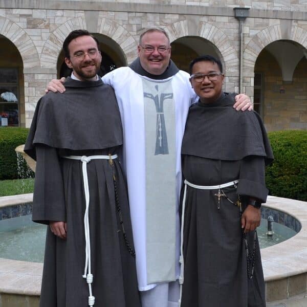 Conventual Franciscans make simple profession of vows