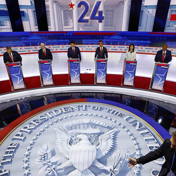 GOP presidential contenders spar over abortion, immigration, Ukraine and Trump in first debate