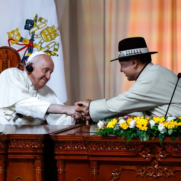 Pope begins Mongolia visit with talk of peace, respect for the Earth