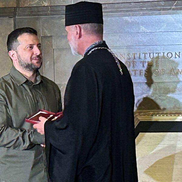 U.S. Catholic archbishop receives award from Ukraine’s Zelenskyy