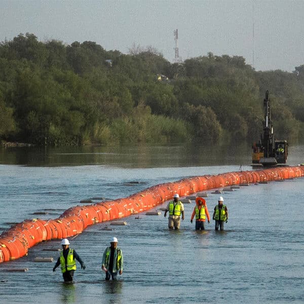 Federal appeals court allows anti-migrant buoys in Rio Grande to remain for now