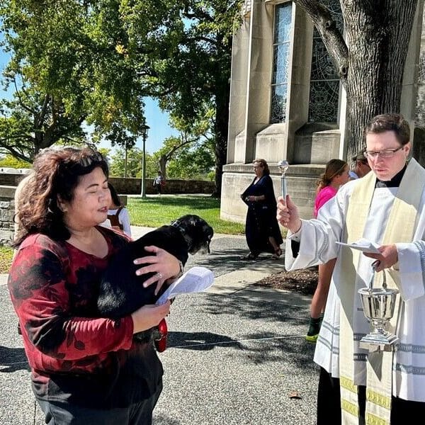 Paws for prayer at Cathedral of Mary Our Queen