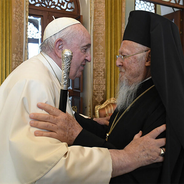 Journey toward Catholic-Orthodox unity began with an embrace, pope says