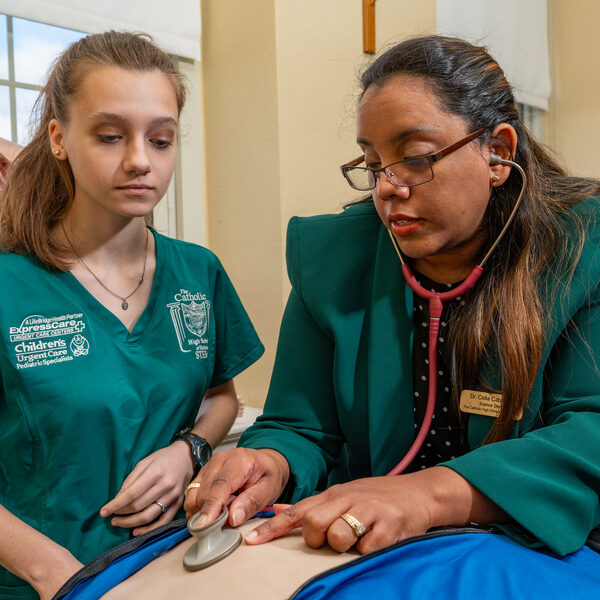 Catholic High students get help on the path to biomedical careers