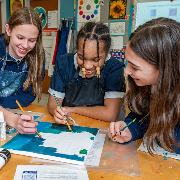 Notre Dame Prep mural brings 150-year history, spirit alive