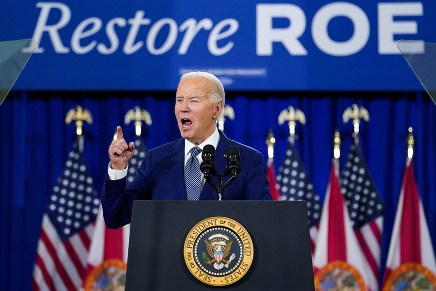 Biden campaigns on abortion in Florida, seeking to turn increasingly red state back to blue