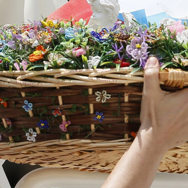 A basket of flowers