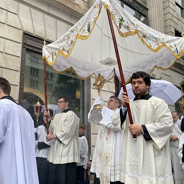 Eucharistic procession through streets of nation’s capital draws hundreds of faithful