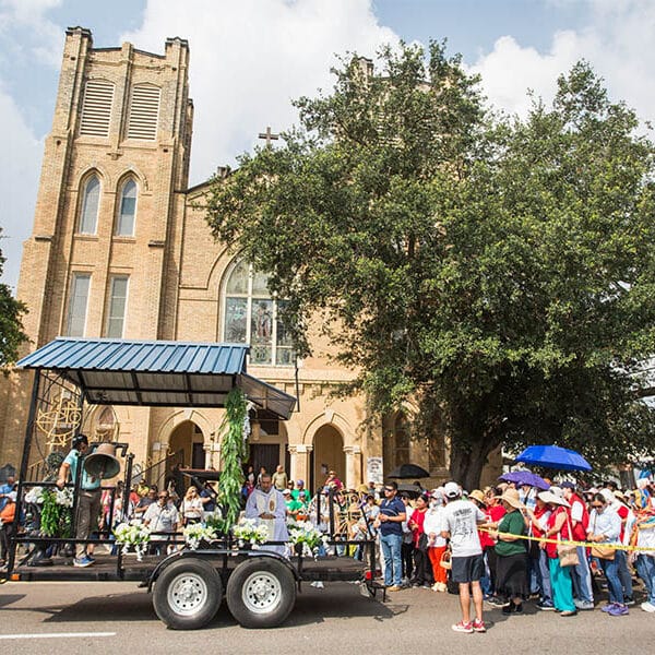 National Eucharistic Pilgrimage’s southern route starts with joyful witness amid Mass, processions