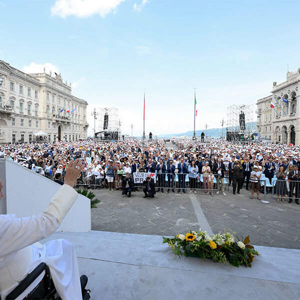 Do not be afraid to seek God where life is degraded, discarded, pope says