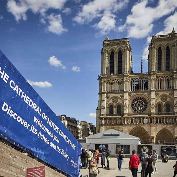 Interfaith leaders meet in front of Paris cathedral 100 years after first such Olympic meeting