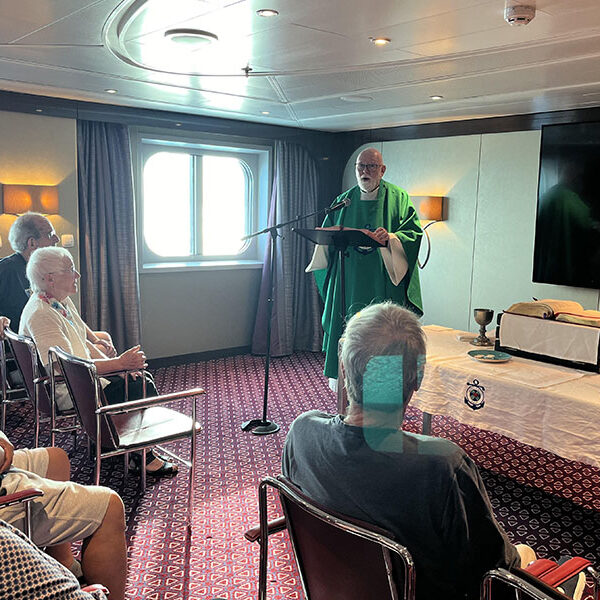 Chaplain at sea: Retired Iowa diocesan priest ministers to the faithful on cruises