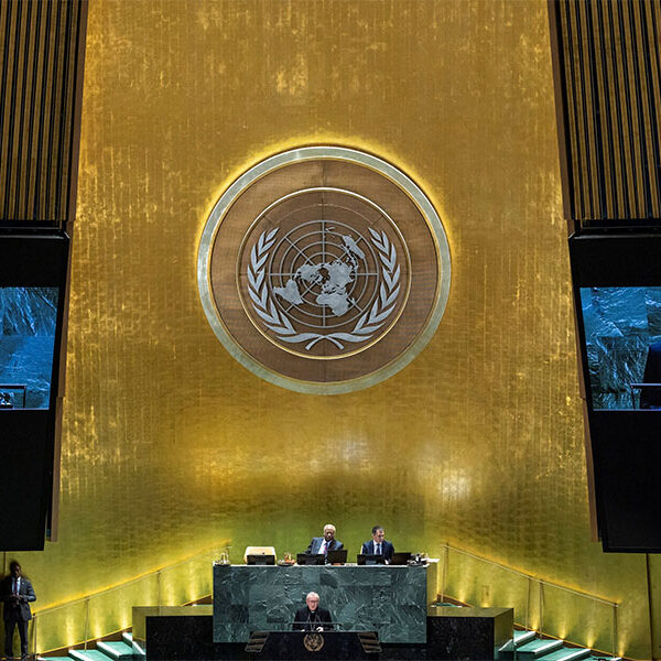 ‘Peace is only possible if it is wanted,’ Cardinal Parolin tells U.N. assembly