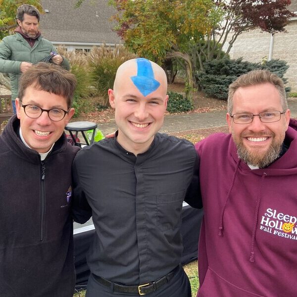 Seminarian makes ‘a brave shave’ to raise funds for church playground