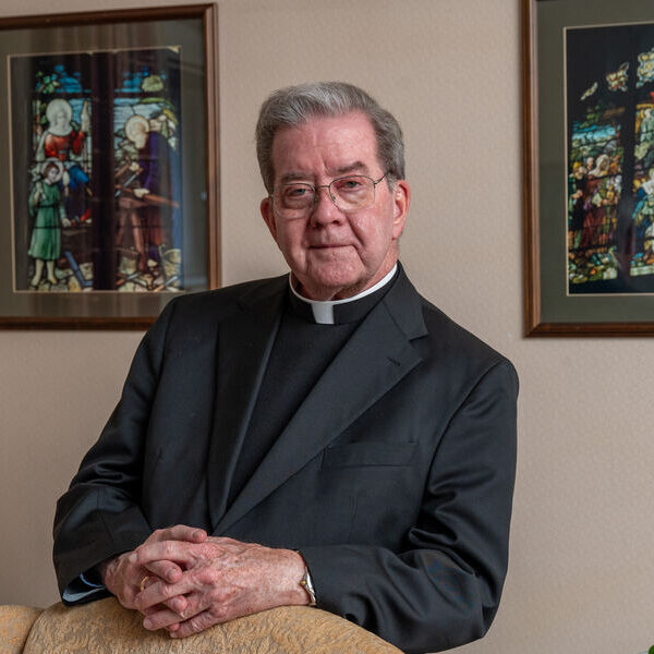 Father William Au, pastor of the Shrine of the Sacred Heart, is set to retire