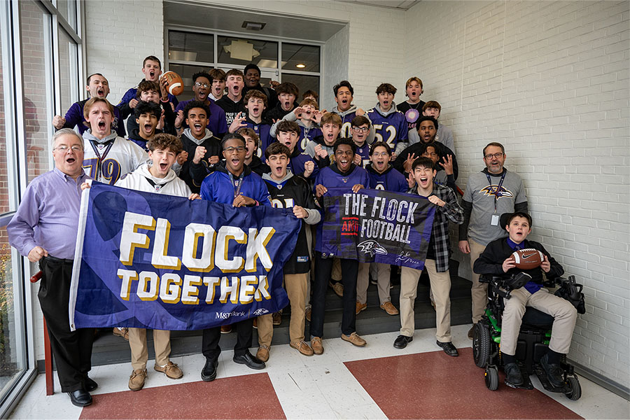 Friendly Franciscan challenge unites two high schools for Ravens-Bills playoff clash