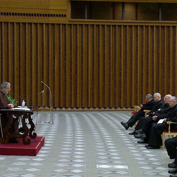 Death, even a pope’s, is a ‘beautiful passage,’ preacher tells Curia