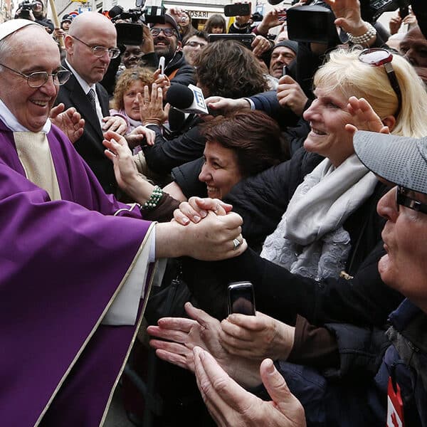In the hospital, pope celebrates anniversary of election with cake