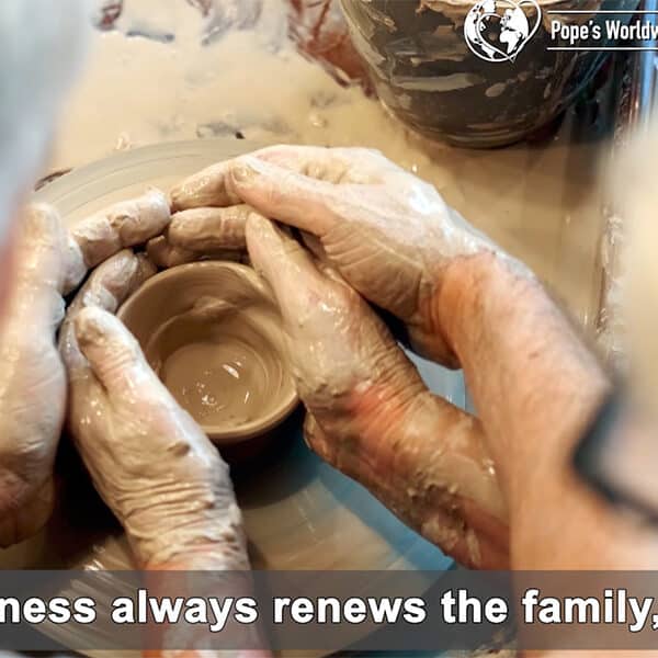 Pope prays for wounded families, says forgiveness renews hope, healing