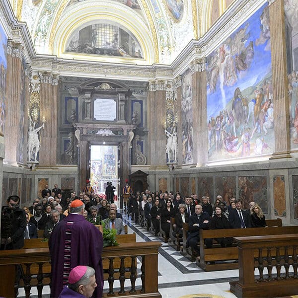 Vatican ambassadors gather for Mass to pray for pope’s health