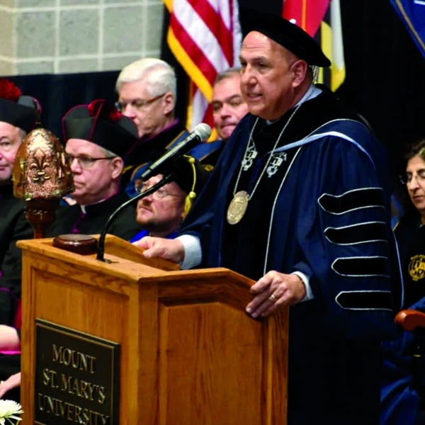 Joyce inaugurated as Mount St. Mary’s president; promises continued faith, excellence