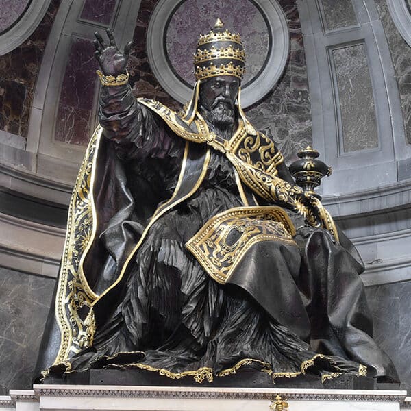 Two popes who built St. Peter’s Basilica face each other fully restored
