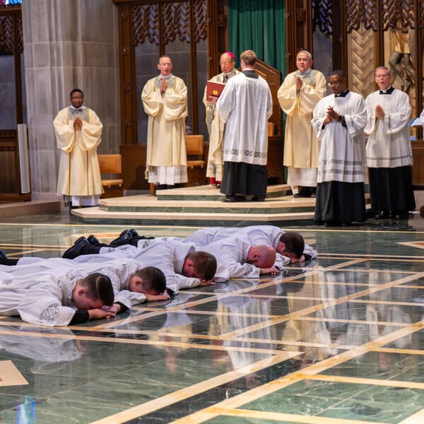 Archbishop Lori ordains five transitional deacons