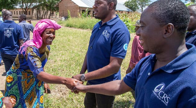 Catholic Relief Services worker in Ipwizi, Tanzania