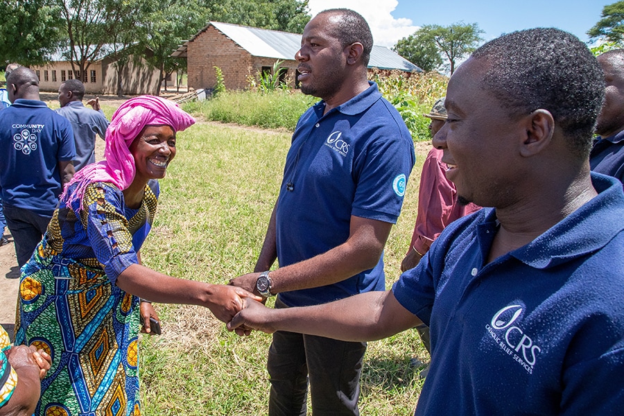 Catholic Relief Services worker in Ipwizi, Tanzania