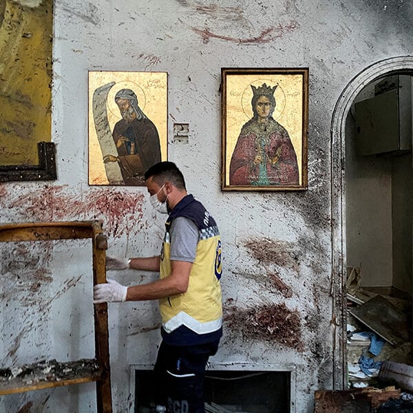 ‘Slaughter of innocents’ in suicide bombing at Syrian church called ‘unspeakable evil’