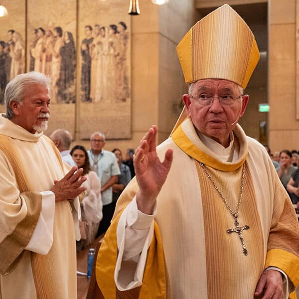 Catholics pray for an end to raids at L.A. Immigration Mass