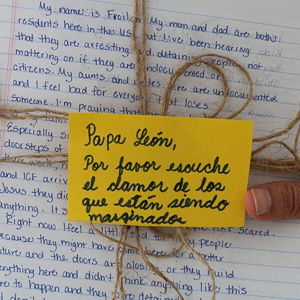 Bishop Seitz shares migrants’ stories with Pope Leo