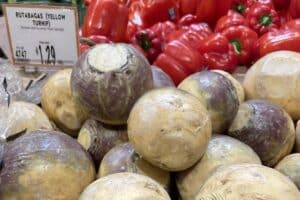 Rutabagas in the grocery store