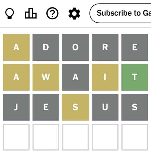 What’s Your Starter Word (for Advent and for Wordle)