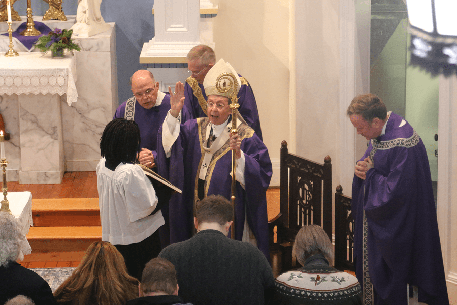 Archbishop William E. Lori gives a blessing