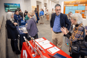 Bioethicist Joe Zalot chats with medical professionals and health care students