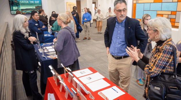 Bioethicist Joe Zalot chats with medical professionals and health care students