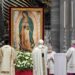 Pope Leo XIV incenses an image of Our Lady of Guadalupe