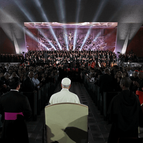 Come all ye faithful: Christmas carols sing of God’s love, pope says