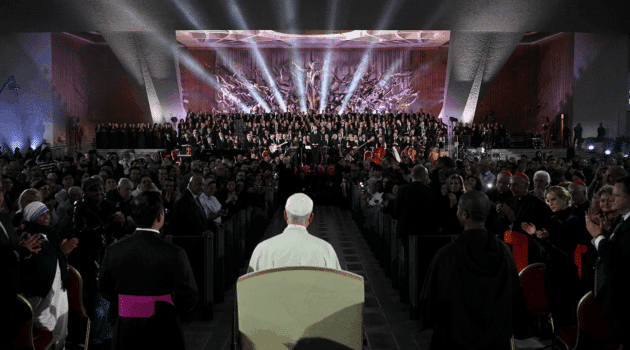 Vatican's annual Christmas concert with the poor