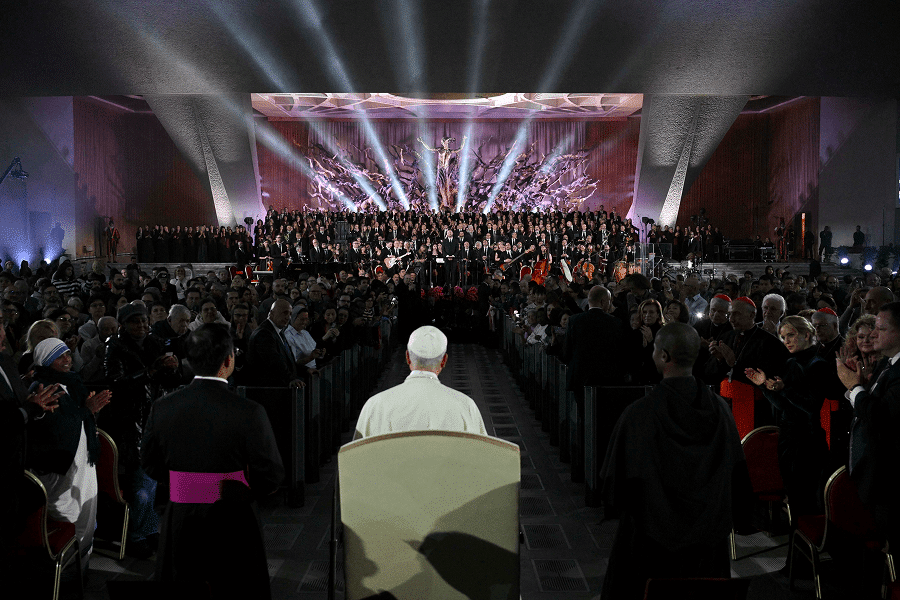 Vatican's annual Christmas concert with the poor