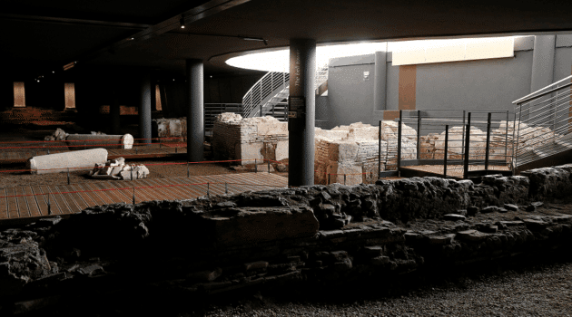 An archaeological site adjacent to the Basilica of St. Paul Outside the walls