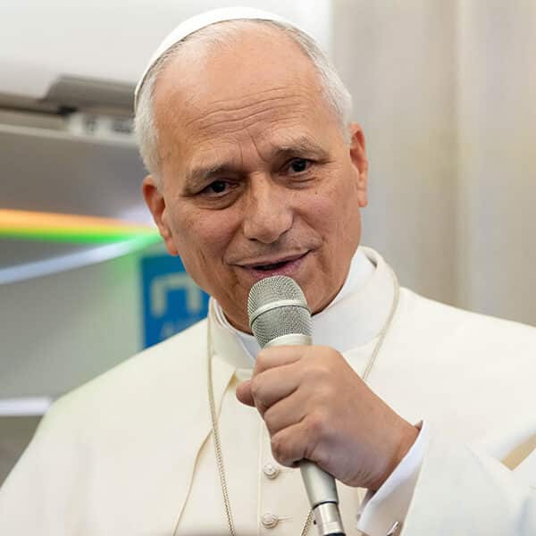 Pope tells reporters dialogue is always the answer to tense situations